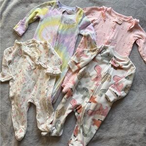 4 Various long sleeve footies